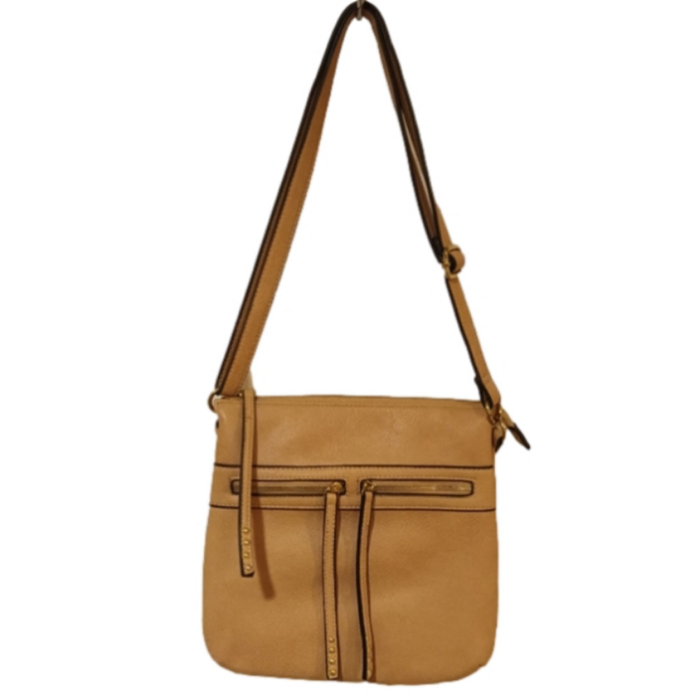 ❄️ Tan Adjustable Strap Crossbody Shoulder Bag Handbag
